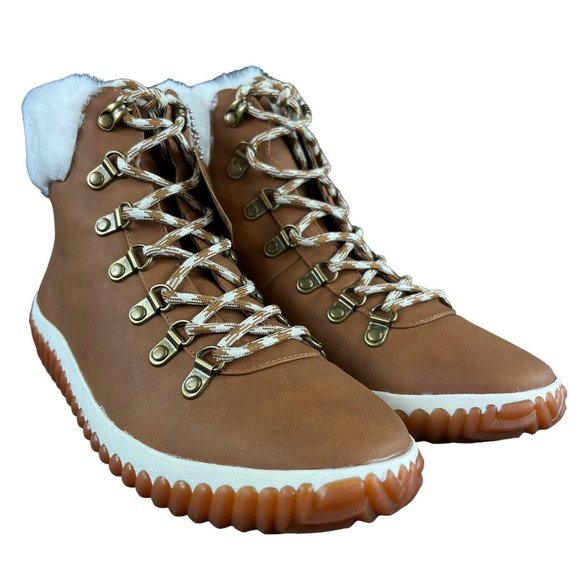 Skechers Women's Jagged Pond No Regrets Chestnut Brown Ankle Boots Sizes 6 - 9 - Picture 4 of 8